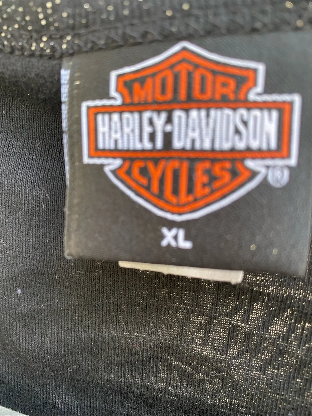 Harley-Davidson Black Sparkle Women's Tank Top with White Logo - Myrtle Beach SC